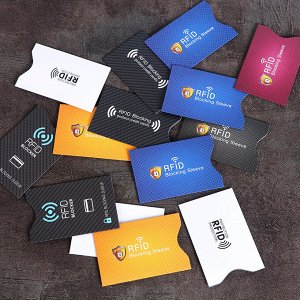 Чехол для защиты банковской карты RFID, чехол блокиратор, 1 шт