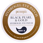 Petitfee, Black Pearl &amp; Gold Hydrogel Eye Patch, 60 pieces