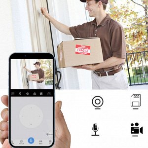 Умная iP камера на солнечной батарее, 2 объектива, 4G Wireless Solar Battery Camera
