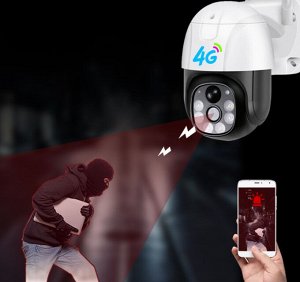 Умная iP камера на солнечной батарее, 4G Wireless Solar Battery Camera
