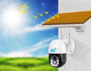 Умная iP камера на солнечной батарее, 4G Wireless Solar Battery Camera