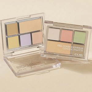 Палетка консилеров и корректоров CLIO Kill Cover Founwear Conceal Palette #Pure Joy, 6г