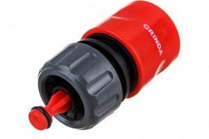 Быстросъемный соединитель с автостопом GRINDA GC-12A, для шланга 1/2″