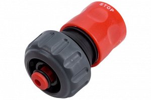 Быстросъемный соединитель с автостопом GRINDA GC-34A, для шланга 3/4″