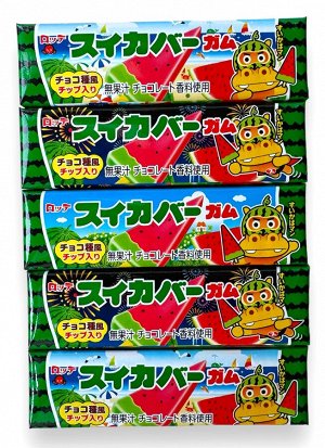Резинка жевательная Watermelon bar со вкусом арбуза Lotte, 26.1г, 1/15/300
