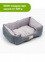 Лежанка для кошек и собак серая 45х35х11 см