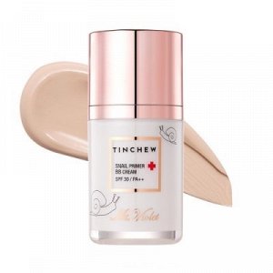 Tinchew Snail Primer BB Cream SPF30/PA++ - Восстанавливающий ВВ-праймер крем с улиточным муцином 40мл