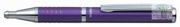 Ручка шариковая Zebra SLIDE, авт. телескопич.корпус фиолетовый синие чернила коробка подар