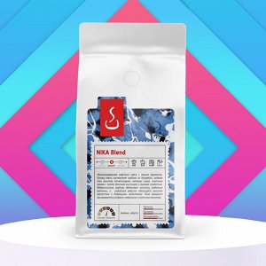 Кофе в зернах и молотый НИКА смесь Арабика 80% Робуста 20%,  500г