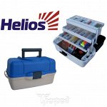 Ящик рыболова трехполочный синий Helios