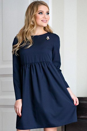 Платье Берта цвет темно-синий (П-144-3)