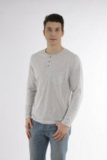 Футболка с длинным рукавом 1149-013 серый