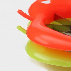 Нож для фруктовой нарезки Доляна «Яблочко», d=14 см, цвет МИКС