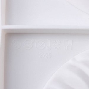 Форма для муссовых десертов и выпечки KONFINETTA «Зебрано», силикон, d=13,2 см, 30,5x18 см, цвет белый