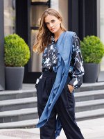 Платок жен. шелк+шерсть+виск 135х135 SC35-8276-12