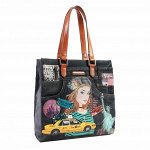 NEW YORK DENIM TOTE HANDBAG