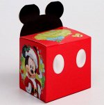 Подарочная коробка «С Новым Годом!», Микки Маус и его друзья, 8 х 8 х 8 см