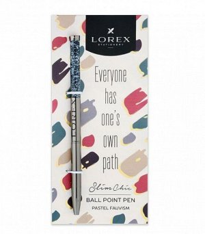 Автоматическая ручка шариковая "Lorex Pastel fauvism" 0,7мм Slim Chic синяя в блистере