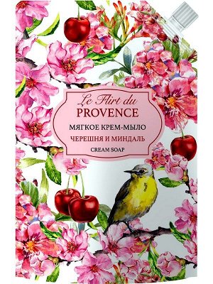 Жидкое мыло Le Flirt Du Provence Черешня и миндаль 500мл дой-пак
