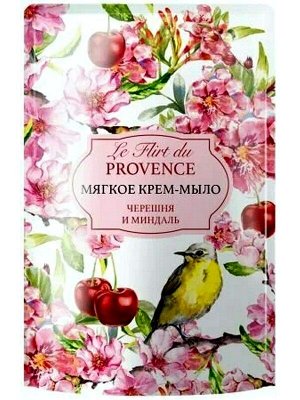 Жидкое мыло Le Flirt Du Provence Черешня и миндаль 500мл дой-пак
