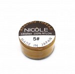 Нить для бисера NICOLE #05 золотистая, 46 м. Цена за 1 шт.