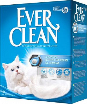 Ever Clean Extra Strong Clumping Unscented наполнитель бентонит без запаха 6 кг 6 л
