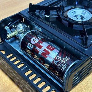 Плитка газовая с переходником Mega One
