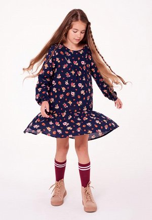 Платье детское для девочек Peterhof темно-синий