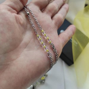 Сет из 3х украшений жёлтый кальцит+горный хрусталь