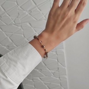 Браслет из гематита цвета бронзы