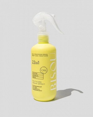 BISOU Bio-Professional  Крем-спрей восстанавливающий для волос Deep Sos-Restore 22в1, 250 мл