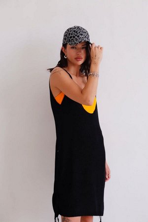 12732 Туника пляжная чёрная
