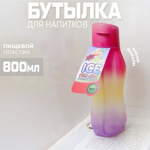 Бутылка для напитков "ICE", 800 мл
