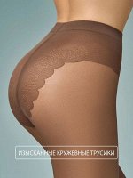 Колготки Fantastico 20 эластичные , с ажурными трусиками