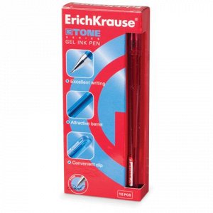 Ручка гелевая ERICH KRAUSE G-Tone, корпус тонированный красн