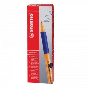 Ручка гелевая STABILO PointVisco, корпус оранжевый, 1мм, лин