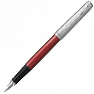 Ручка подарочная перьевая PARKER Jotter Kensington Red CT, к