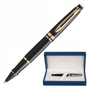 Ручка-роллер подарочная WATERMAN Expert 3 Black Lacquer GT,