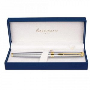 Ручка-роллер подарочная WATERMAN Hemisphere Stainless Steel