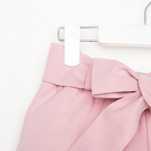 Шорты для девочки с поясом KAFTAN, цвет пудра