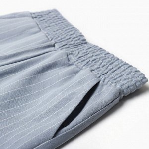 Брюки для девочки KAFTAN «Полоска», голубые