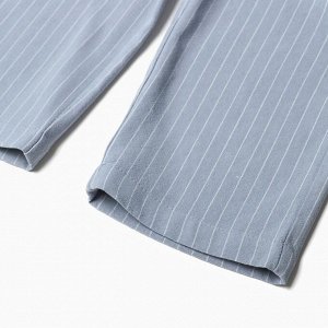 Брюки для девочки KAFTAN «Полоска», голубые