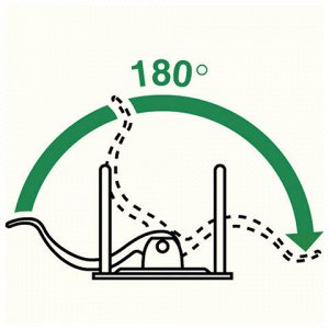 Папка-регистратор LEITZ, механизм 180°, с покрытием из полип