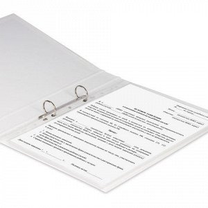 Папка 2 кольца ESSELTE "Standard", картон/ПП, 35 мм, белая,