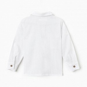 Рубашка для девочки KAFTAN Linen, белая