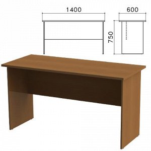 Стол письменный "Канц" (ш1400*г600*в750 мм), цвет орех, СК21