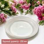 Поддон D18 см к цветочному горшку, цвет прозрачный, ЕВРО