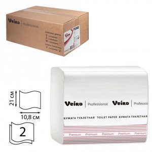 Бумага туалетная VEIRO (Система T3), КОМПЛЕКТ 30шт, Premium,