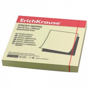 Блок самоклеящийся (стикер) ERICH KRAUSE 75х75мм, 100 листов