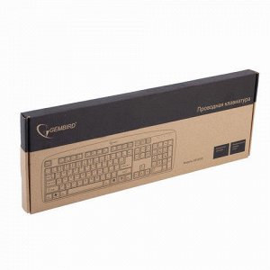 Клавиатура проводная GEMBIRD KB-8350U, USB, бежевая, KB-8350